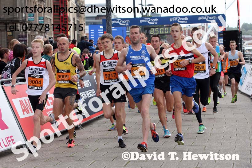 Great  North 5k, Newcastle/Gateshead. Photo: David T. Hewitson/Sports for All Pics